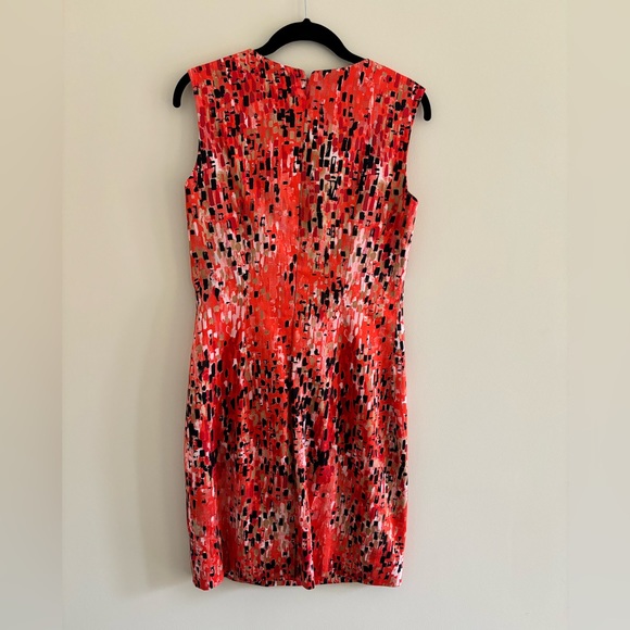 Carolina Herrera Orange Patterned Dress - Picture 2 of 5